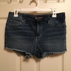 Joe’s Jeans Raw Hem High Rise Cutoff Shorts